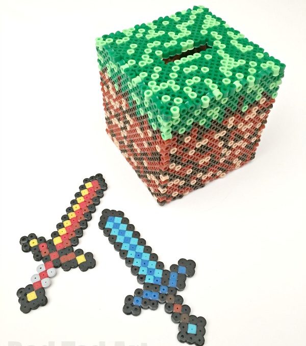 minecraft diamond perler beads