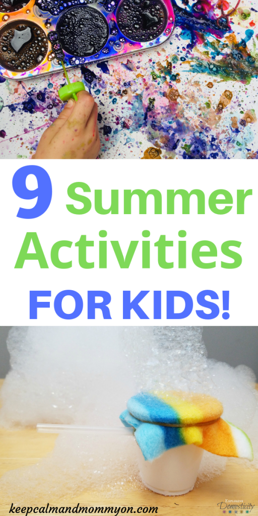 9 Summer Activities For Kids - Keep Calm And Mommy On